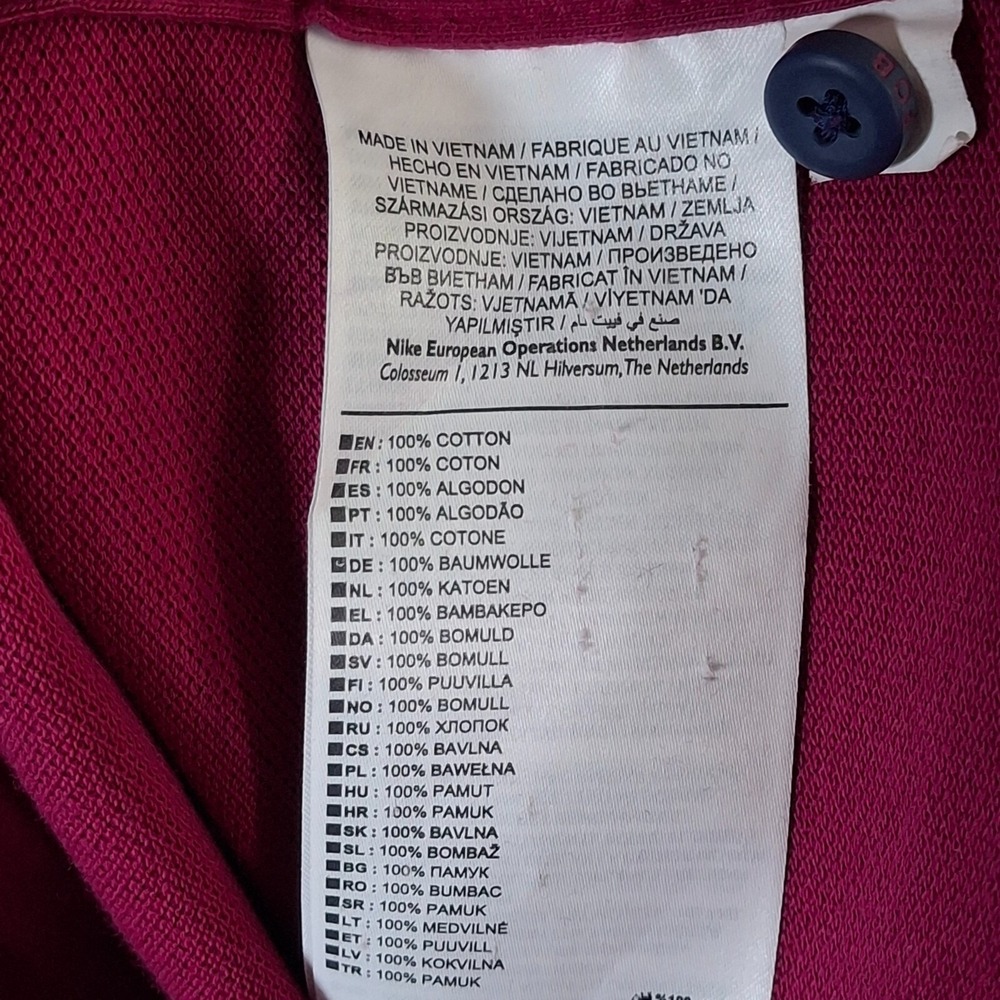 Nike FC Barcelona Polo Shirt Youth XL Pink Golf Soccer Football - Picture 7 of 8